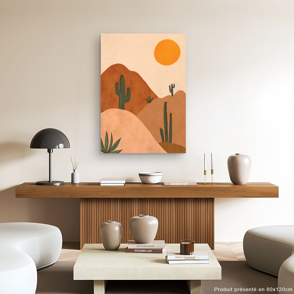 Tableau Paysage désertique serein