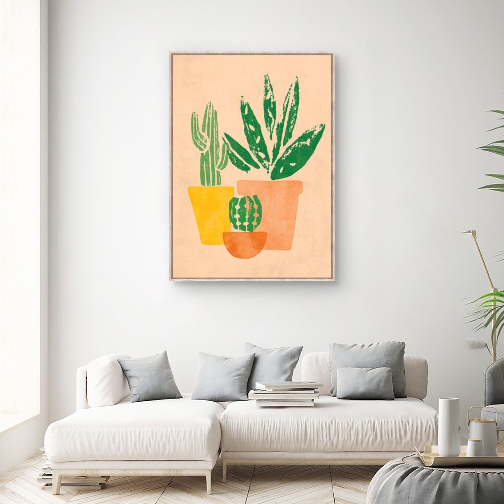 Tableau Cactus colorés