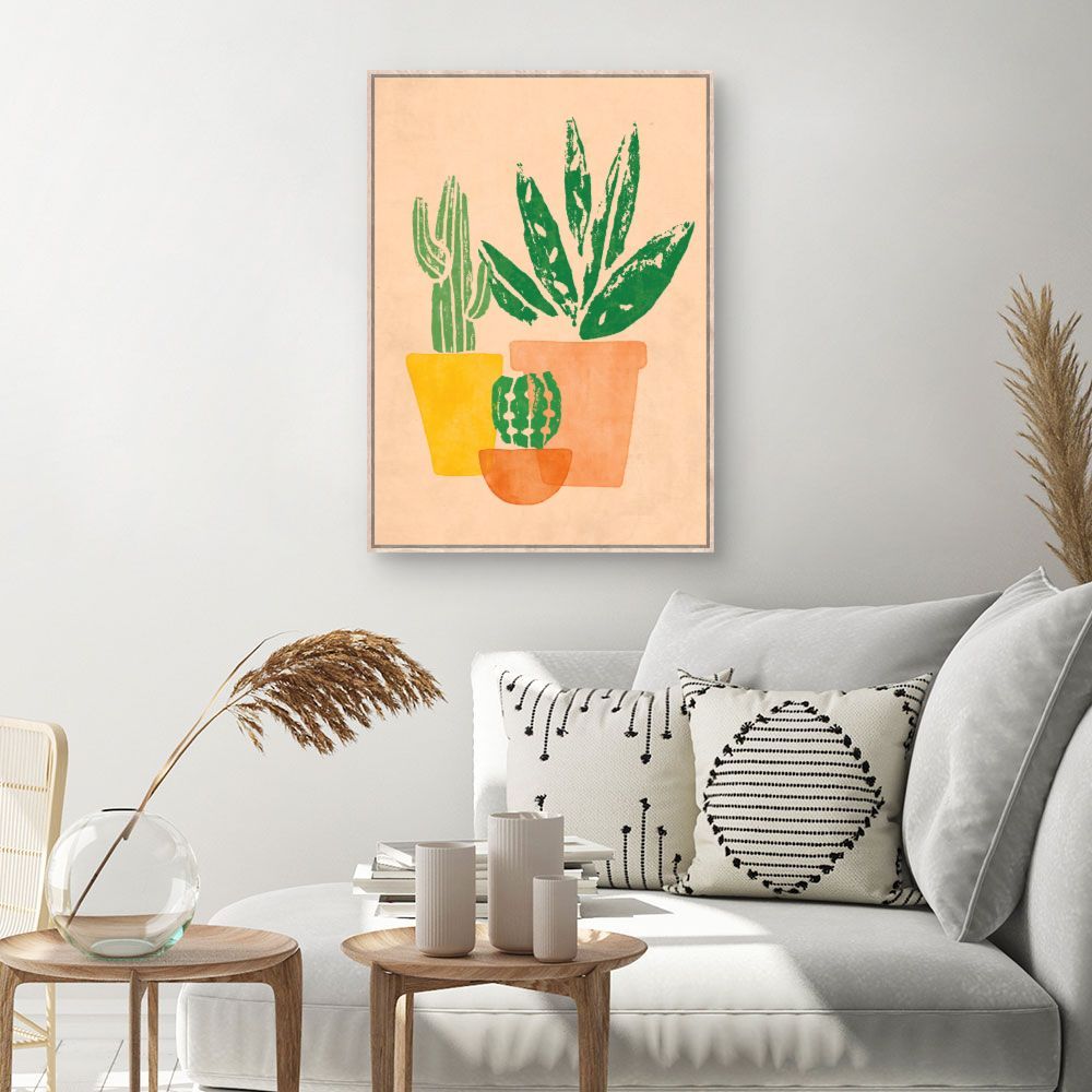 Tableau Cactus colorés