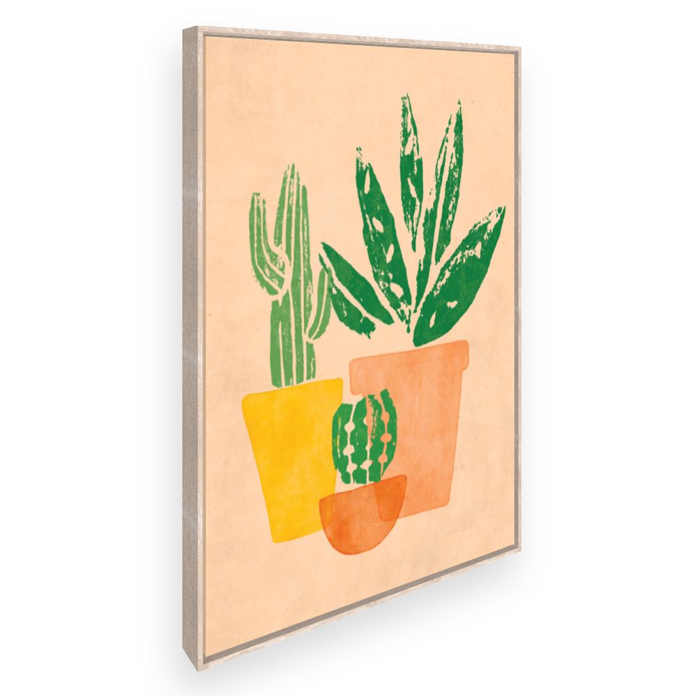 Toile Cactus colorés