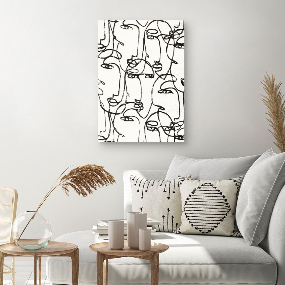 Tableau Visages entrelacés