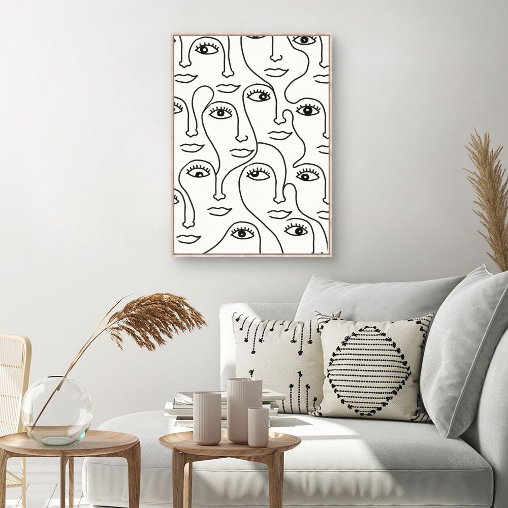 Tableau Visages abstraits