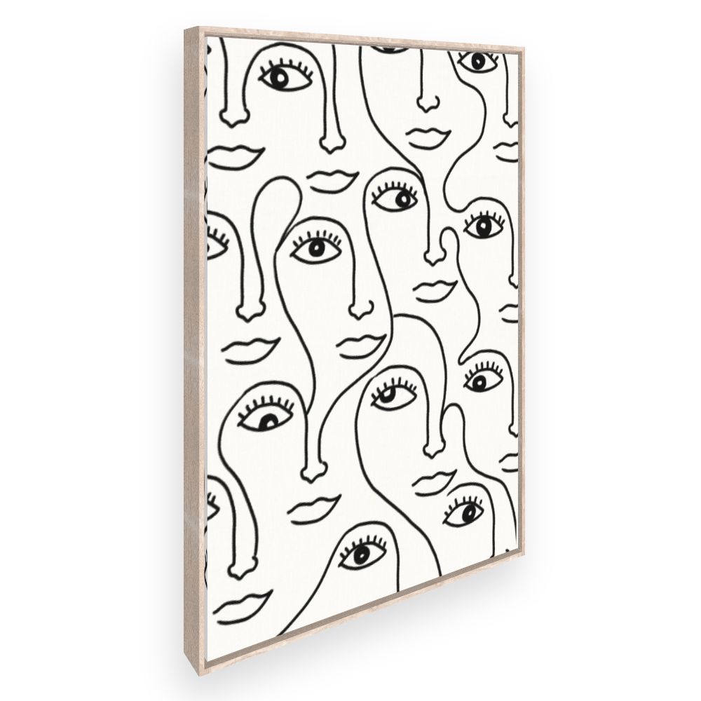 Toile Visages abstraits