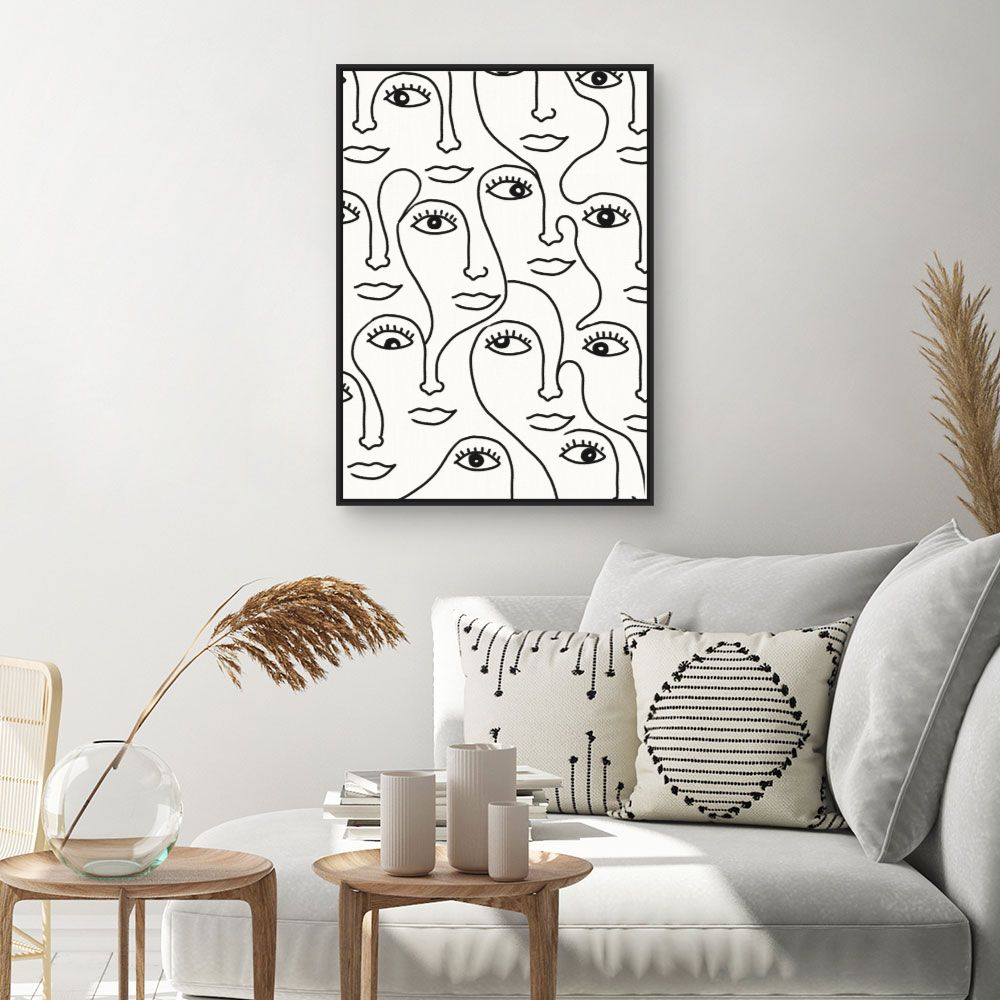 Tableau Visages abstraits