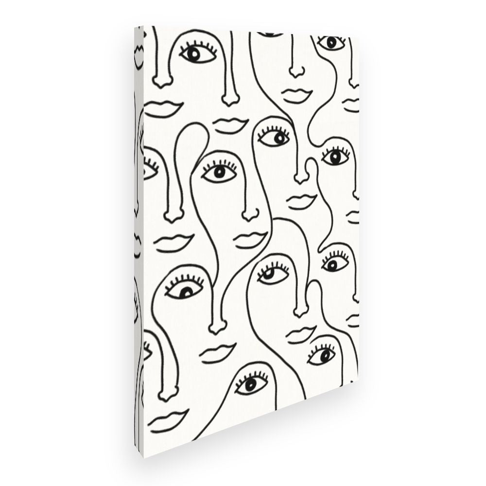 Toile Visages abstraits