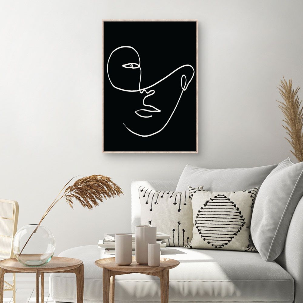 Tableau Visage au trait