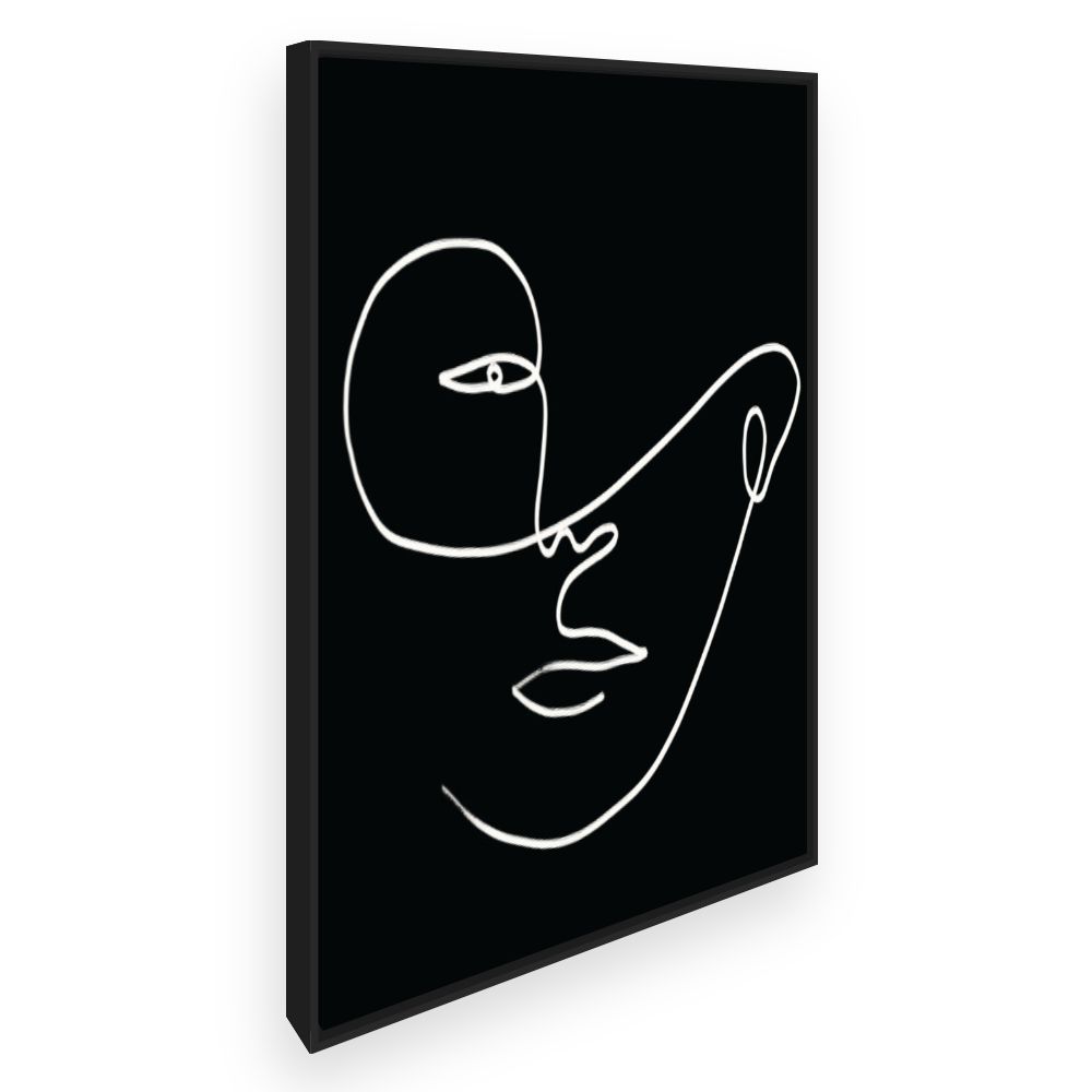 Toile Visage au trait