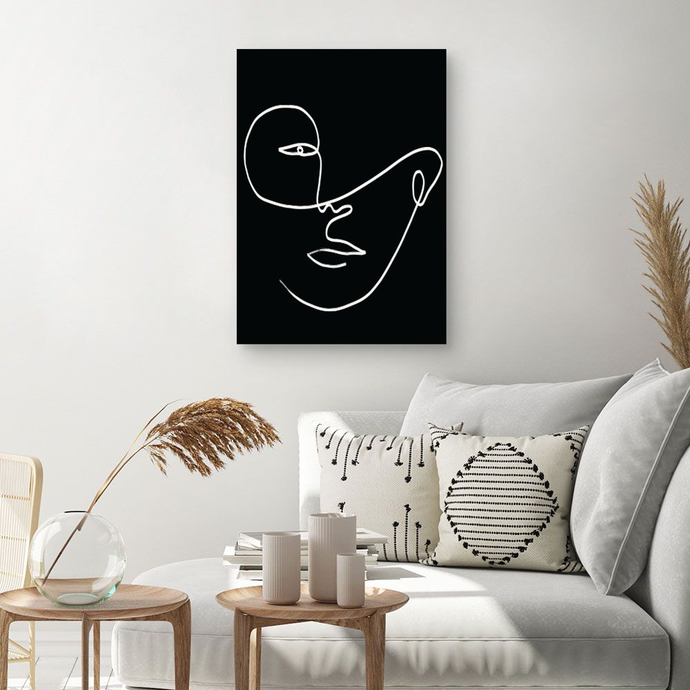 Tableau Visage au trait