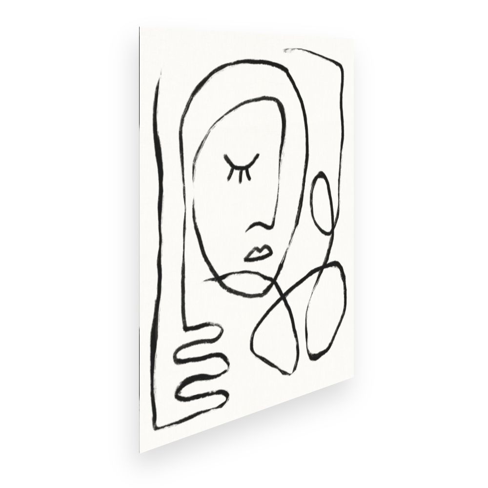 Affiche Visage abstrait élégant