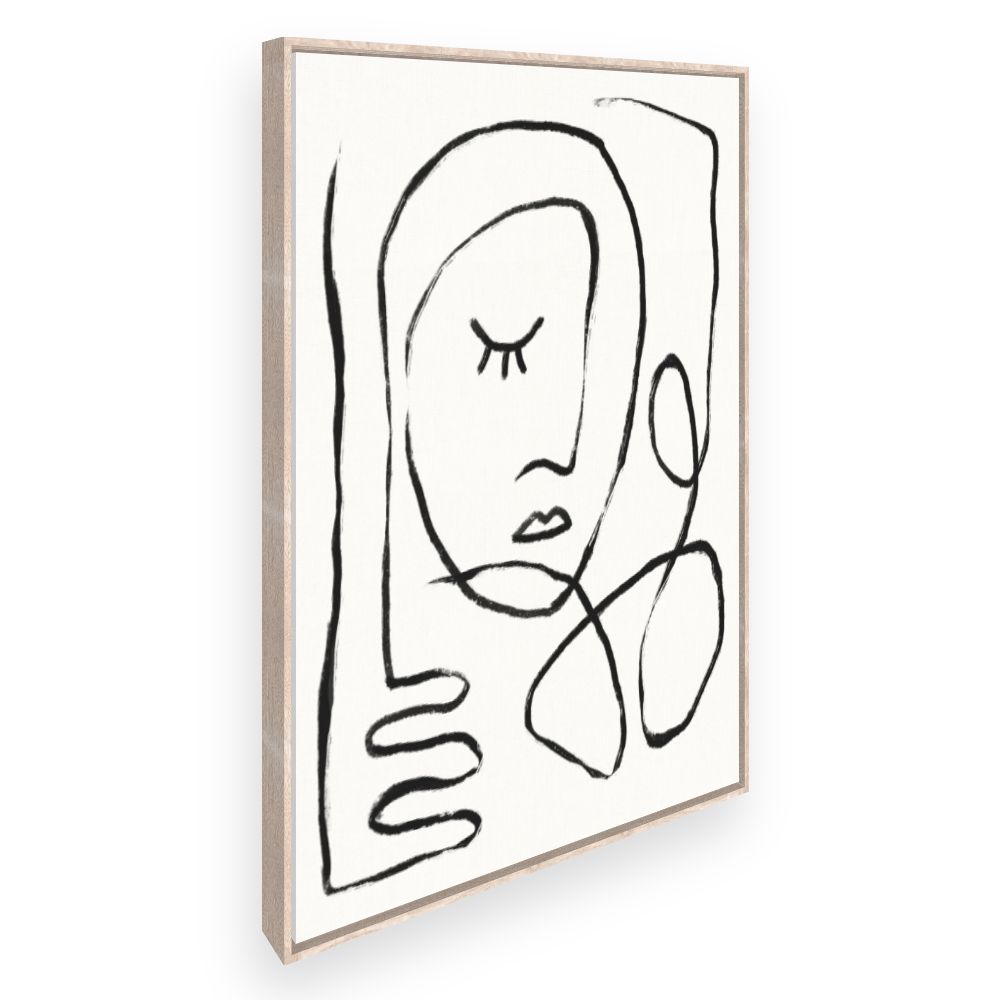 Toile Portrait minimaliste