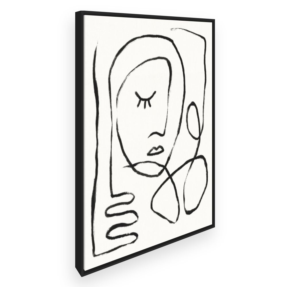 Toile Portrait minimaliste