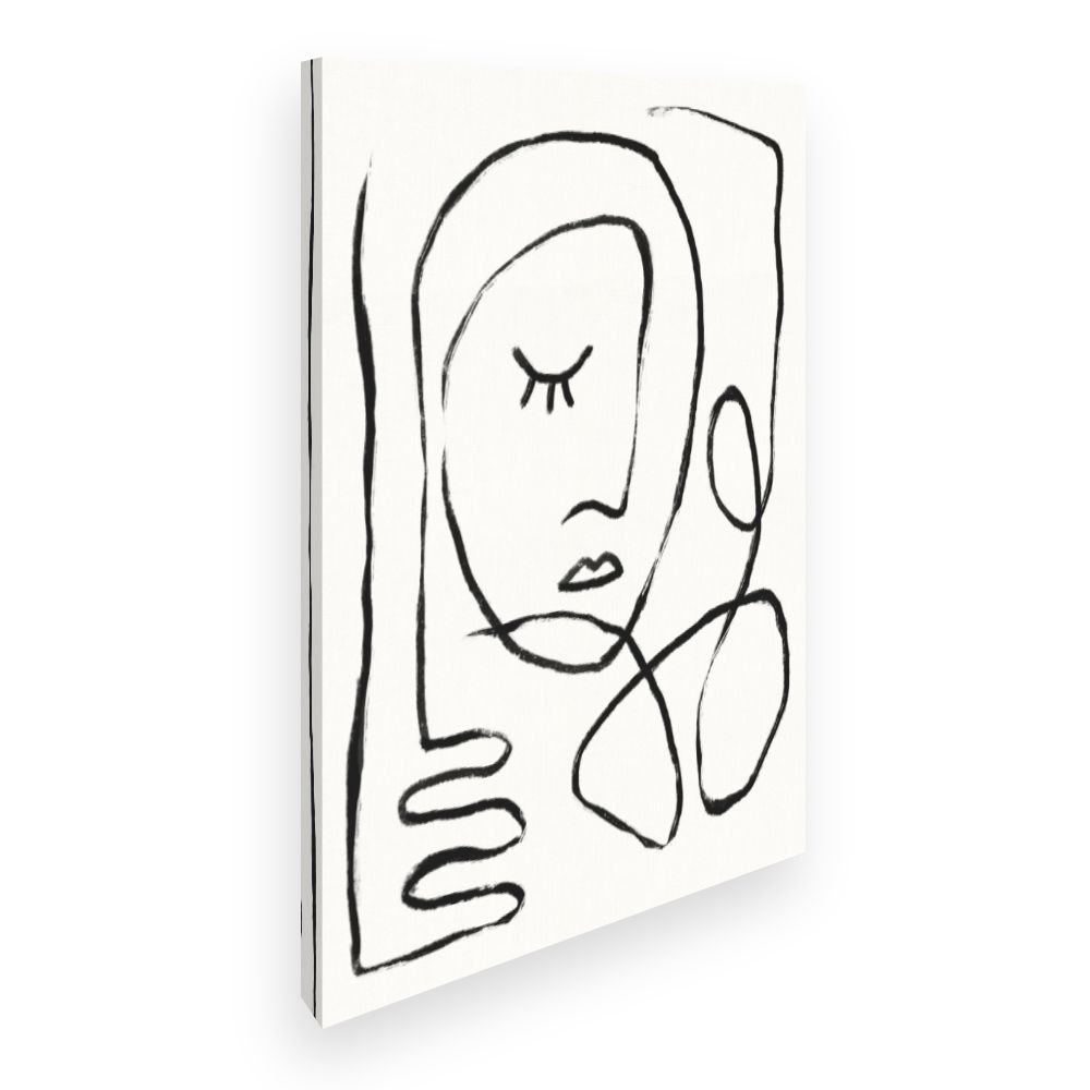 Toile Portrait minimaliste