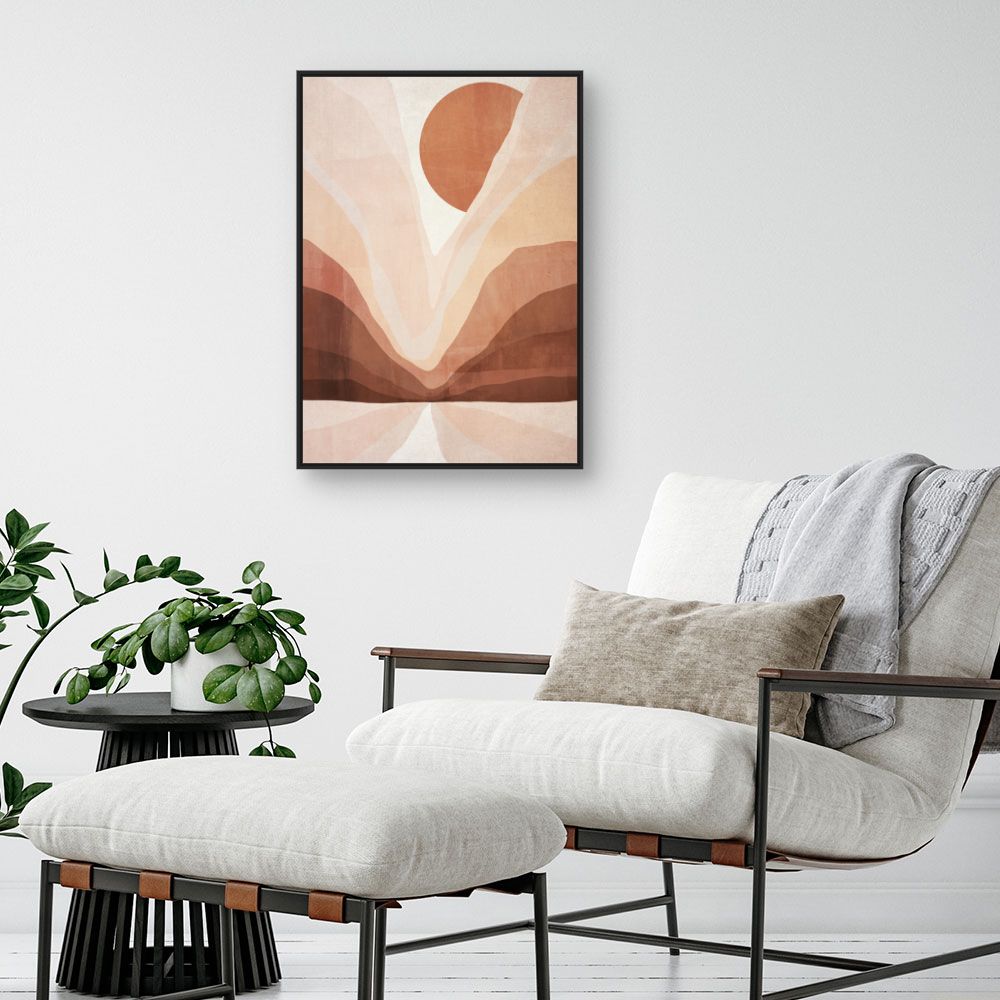 Tableau Paysage abstrait solaire