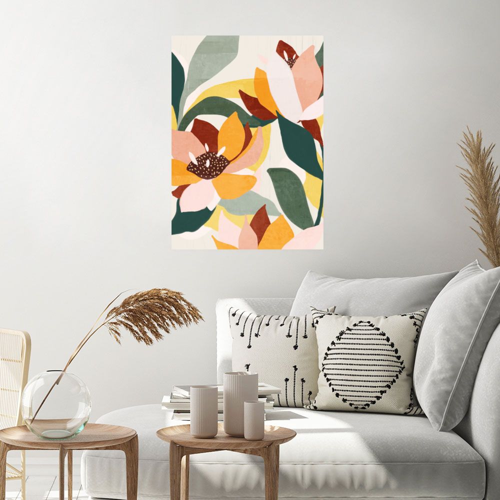 Affiche Fleurs vibrantes