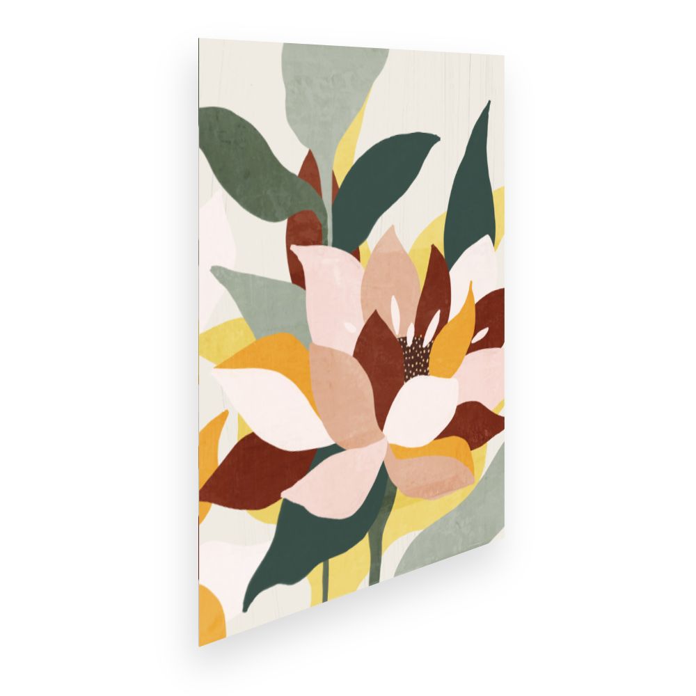 Affiche Fleur abstraite vibrante