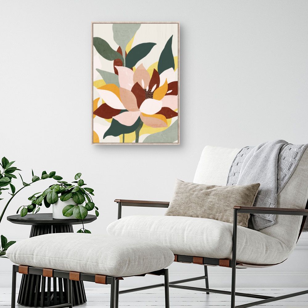 Tableau Fleurs abstraites vibrantes