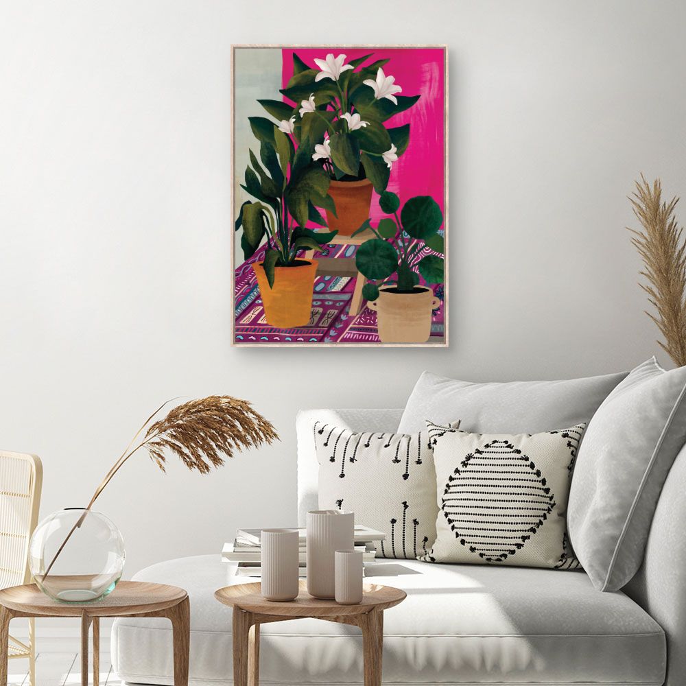 Tableau Plantes exotiques vibrantes
