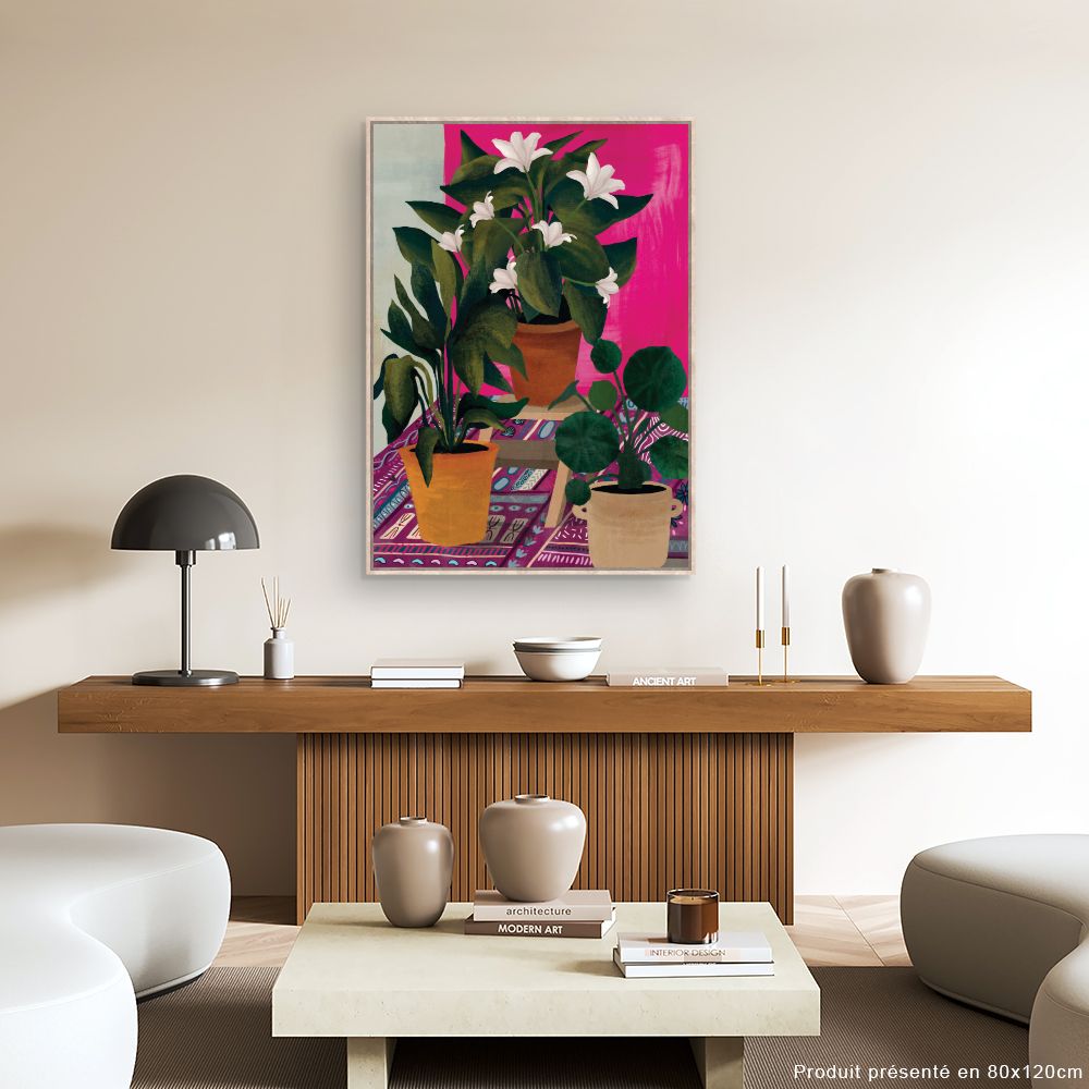 Tableau Plantes exotiques vibrantes