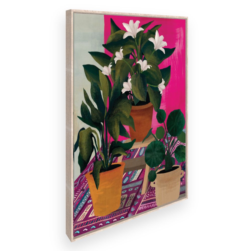 Toile Plantes exotiques vibrantes