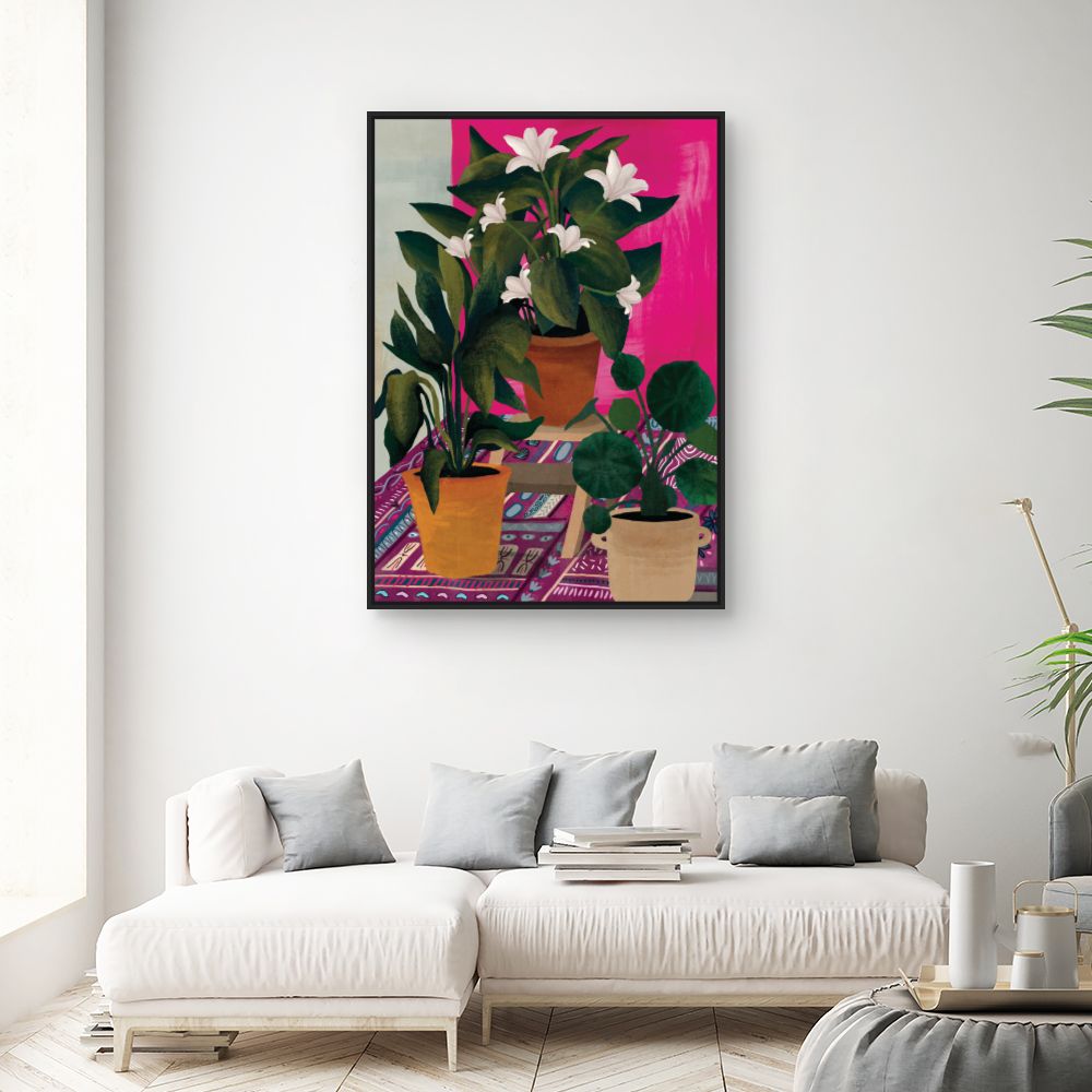 Tableau Plantes exotiques vibrantes
