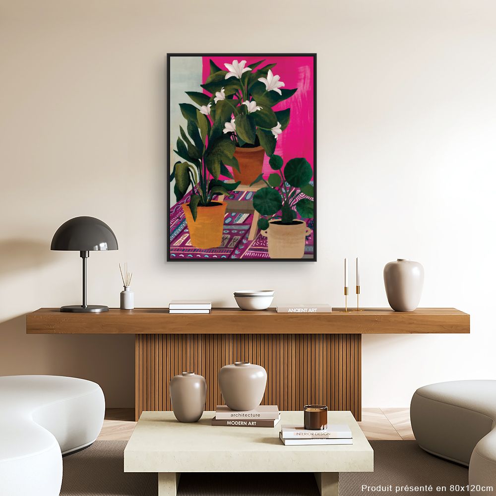 Tableau Plantes exotiques vibrantes