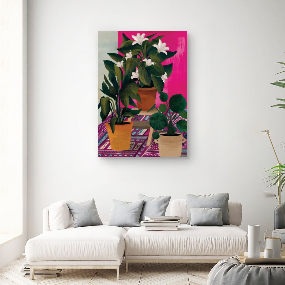 Tableau Plantes exotiques vibrantes