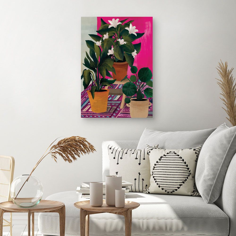 Tableau Plantes exotiques vibrantes