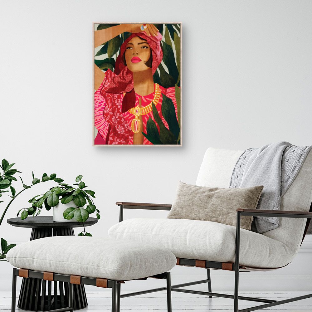 Tableau Portrait féminin vibrant