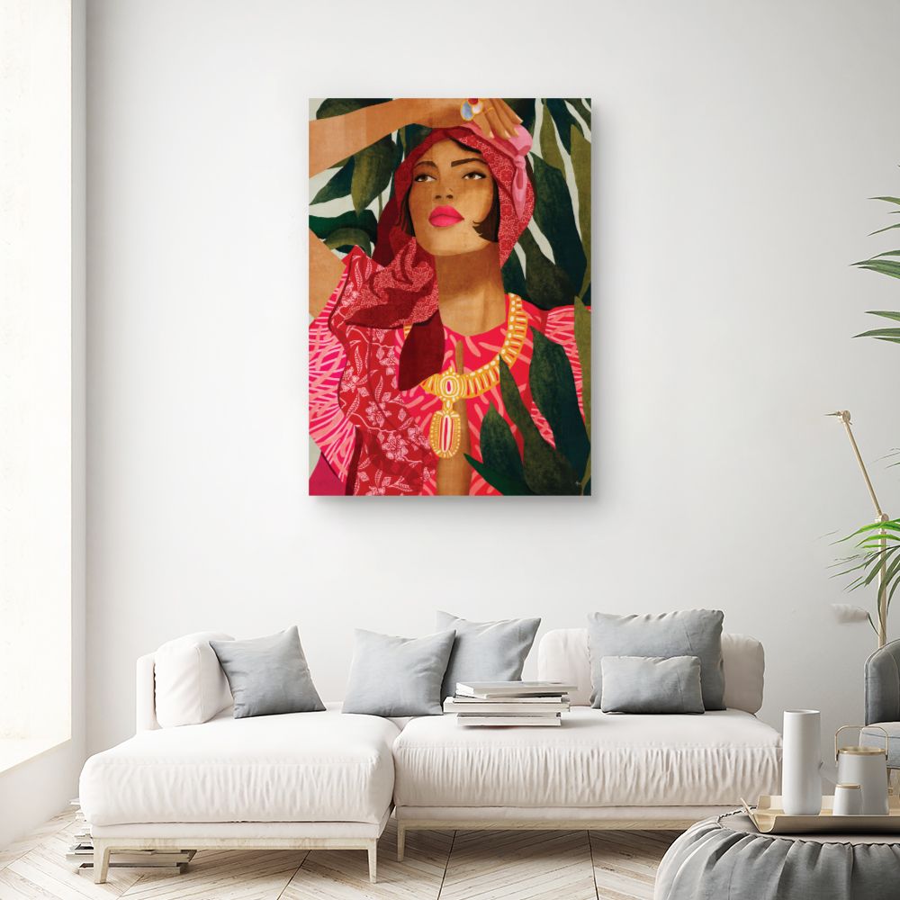 Tableau Portrait féminin vibrant