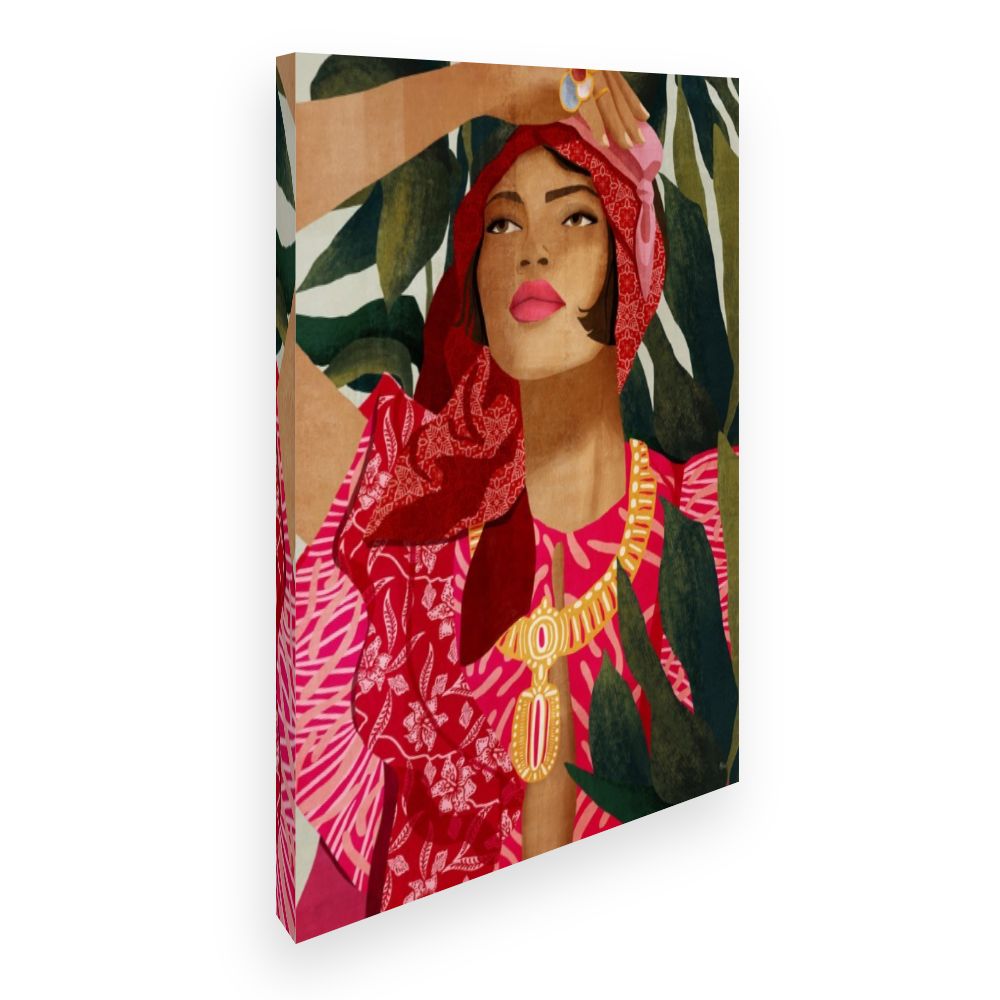 Toile Portrait féminin vibrant