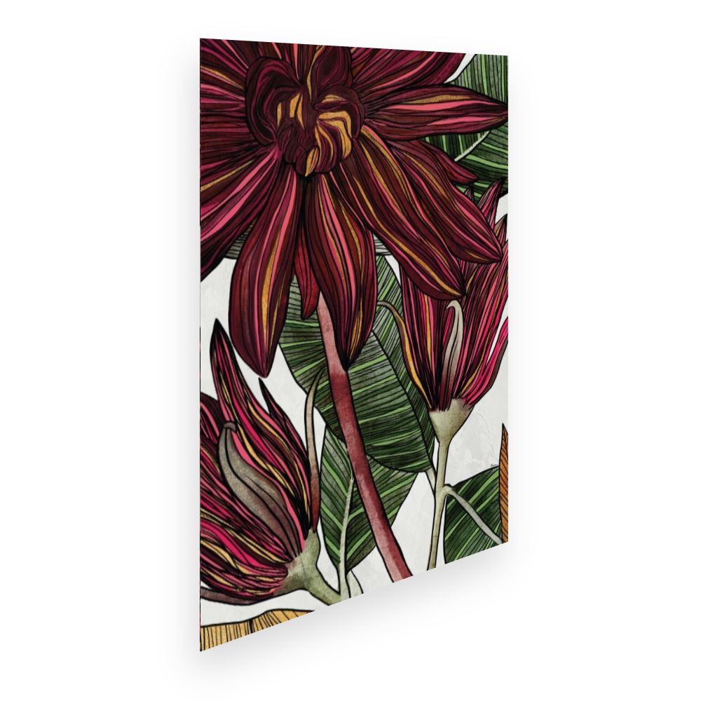 Affiche Fleurs exotiques vibrantes