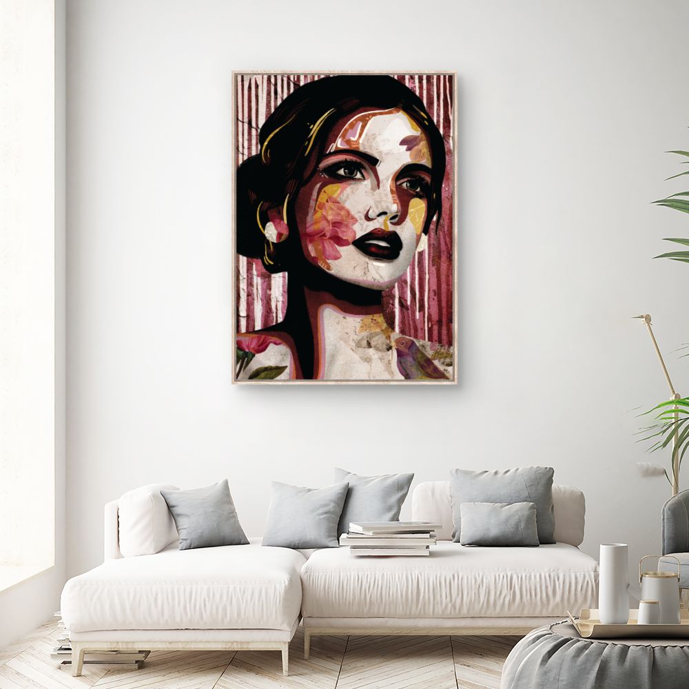 Tableau Portrait floréal