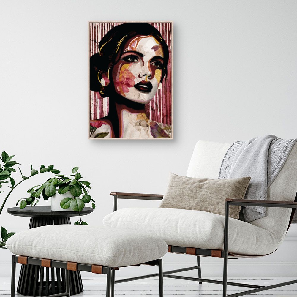 Tableau Portrait floréal