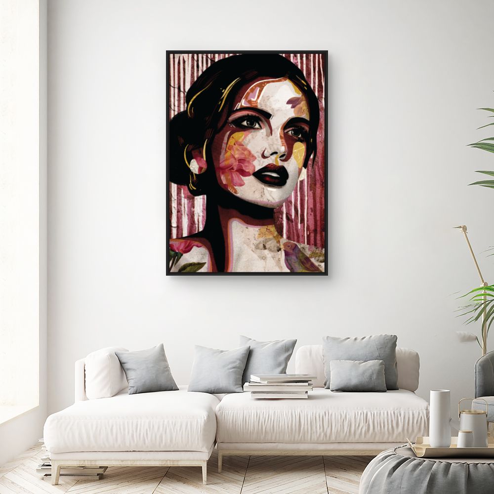 Tableau Portrait floréal