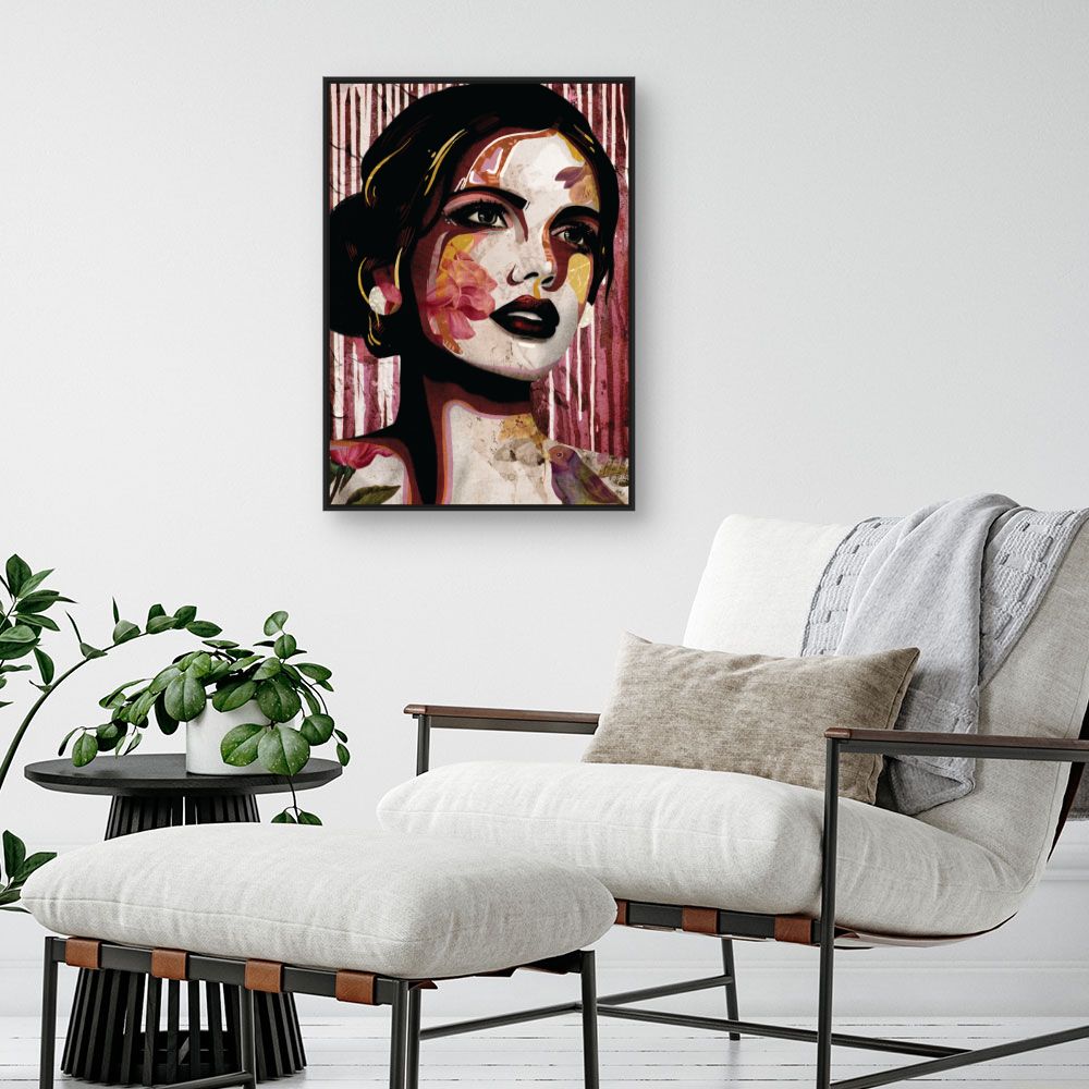 Tableau Portrait floréal