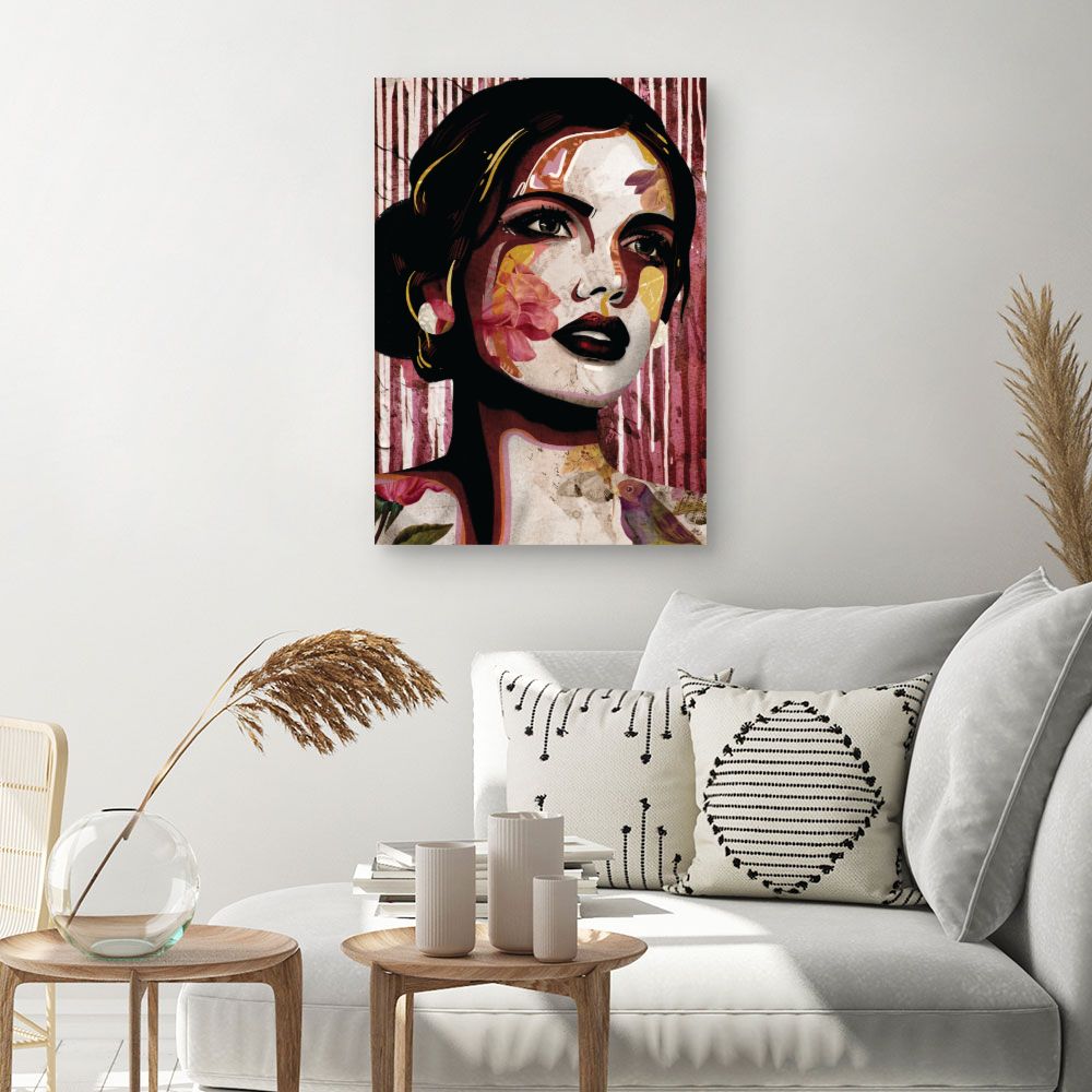 Tableau Portrait floréal