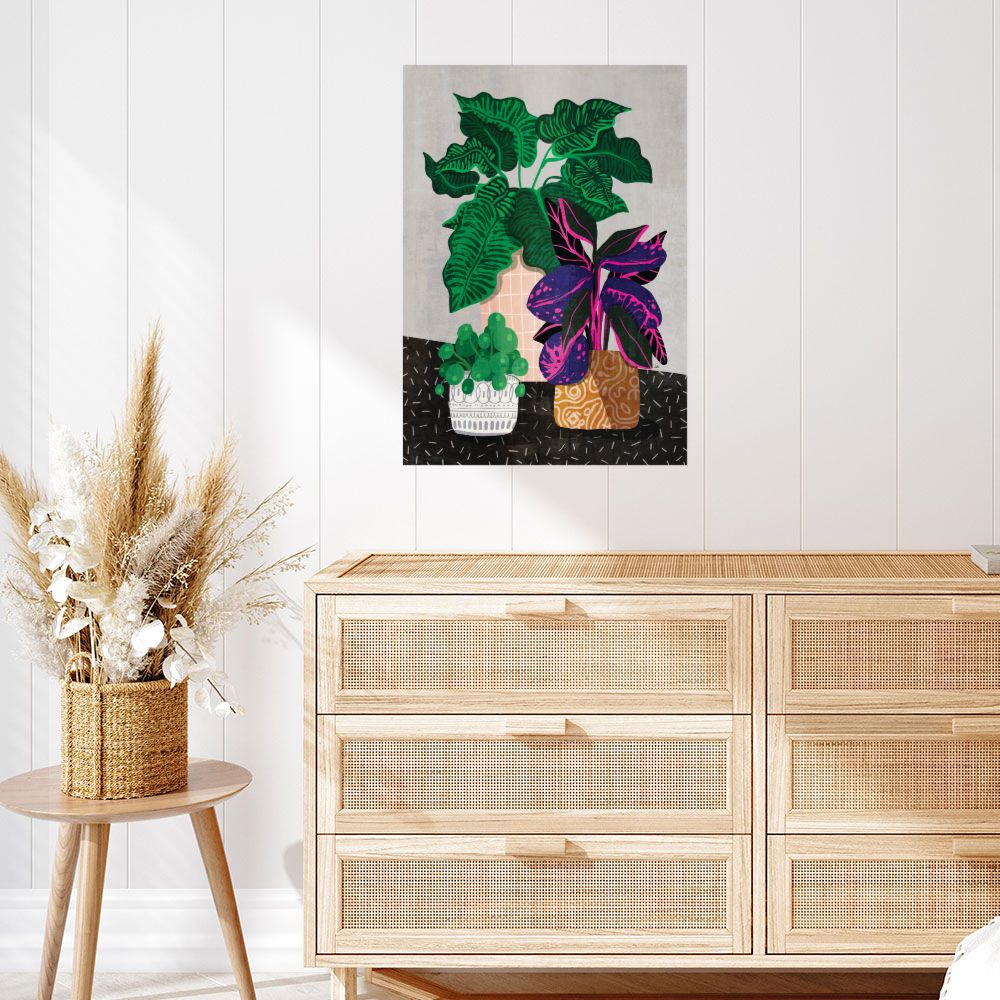 Affiche Plantes exotiques vibrantes