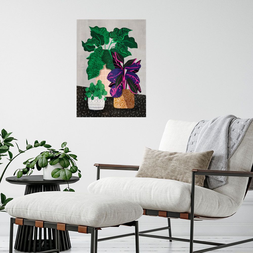 Affiche Plantes exotiques vibrantes