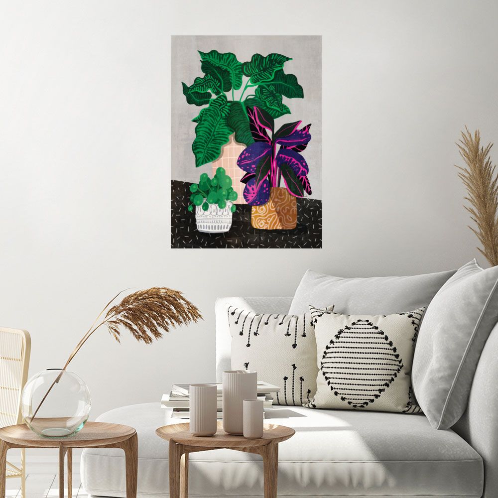 Affiche Plantes exotiques vibrantes
