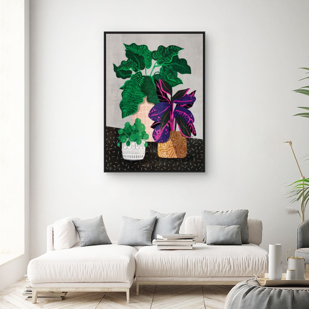Tableau Feuillage exotique vibrant