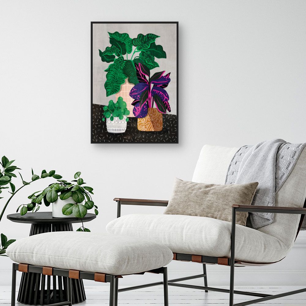 Tableau Feuillage exotique vibrant