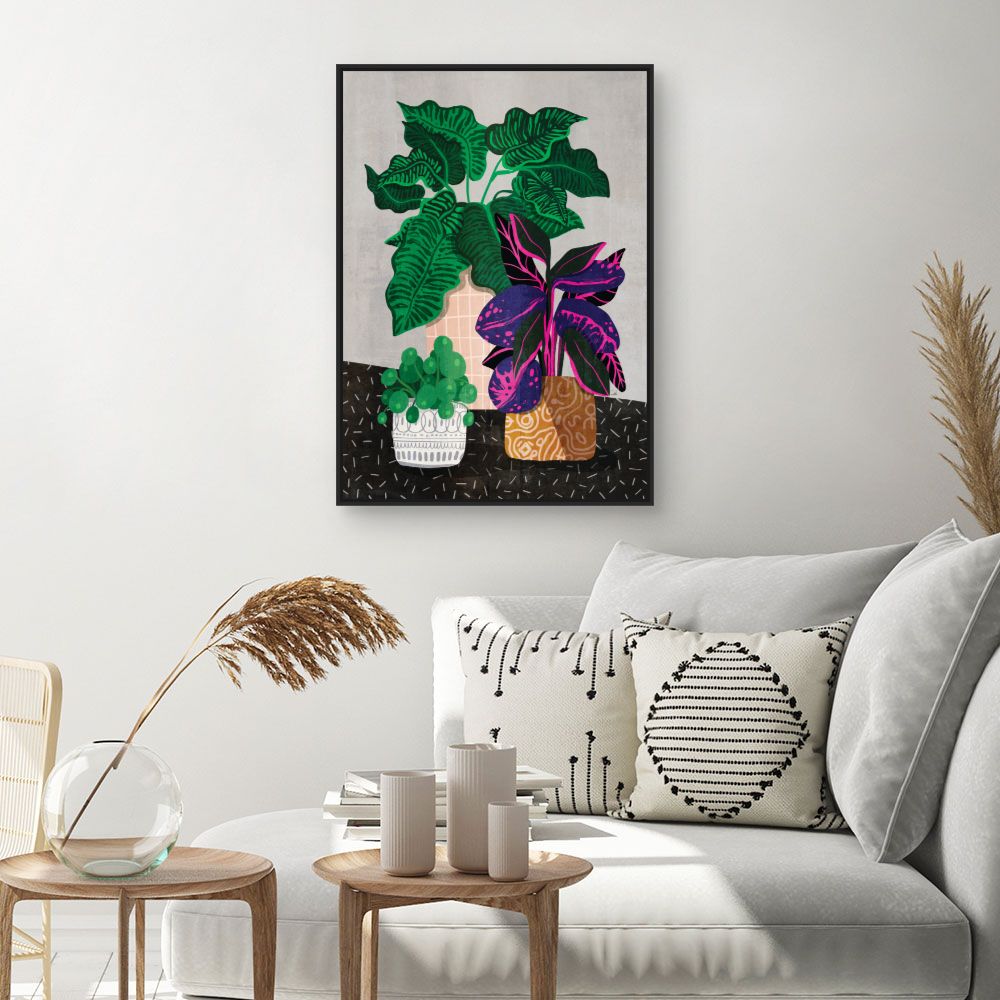 Tableau Feuillage exotique vibrant