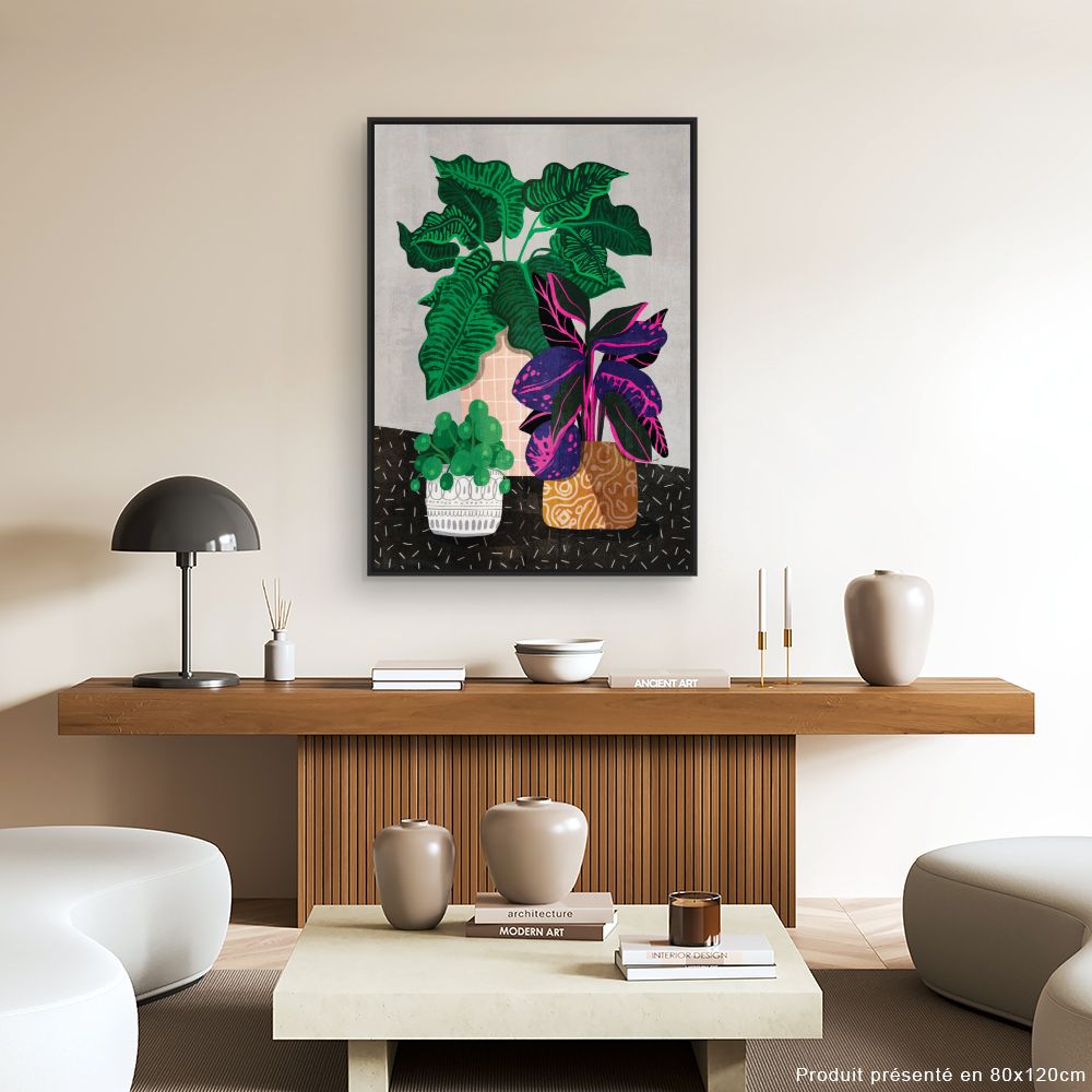 Tableau Feuillage exotique vibrant