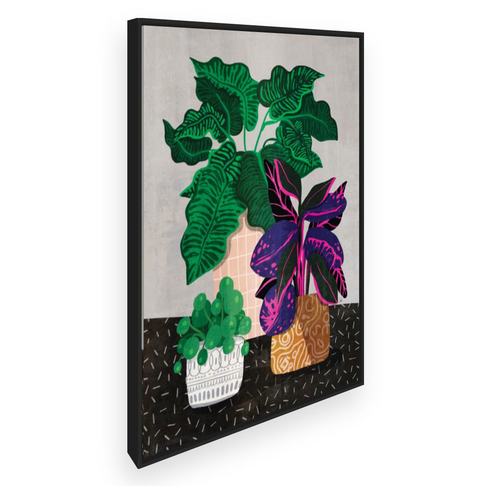 Toile Feuillage exotique vibrant