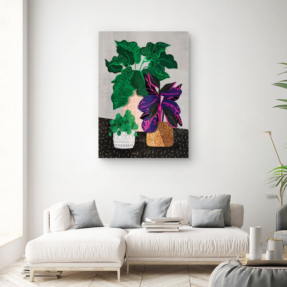 Tableau Feuillage exotique vibrant