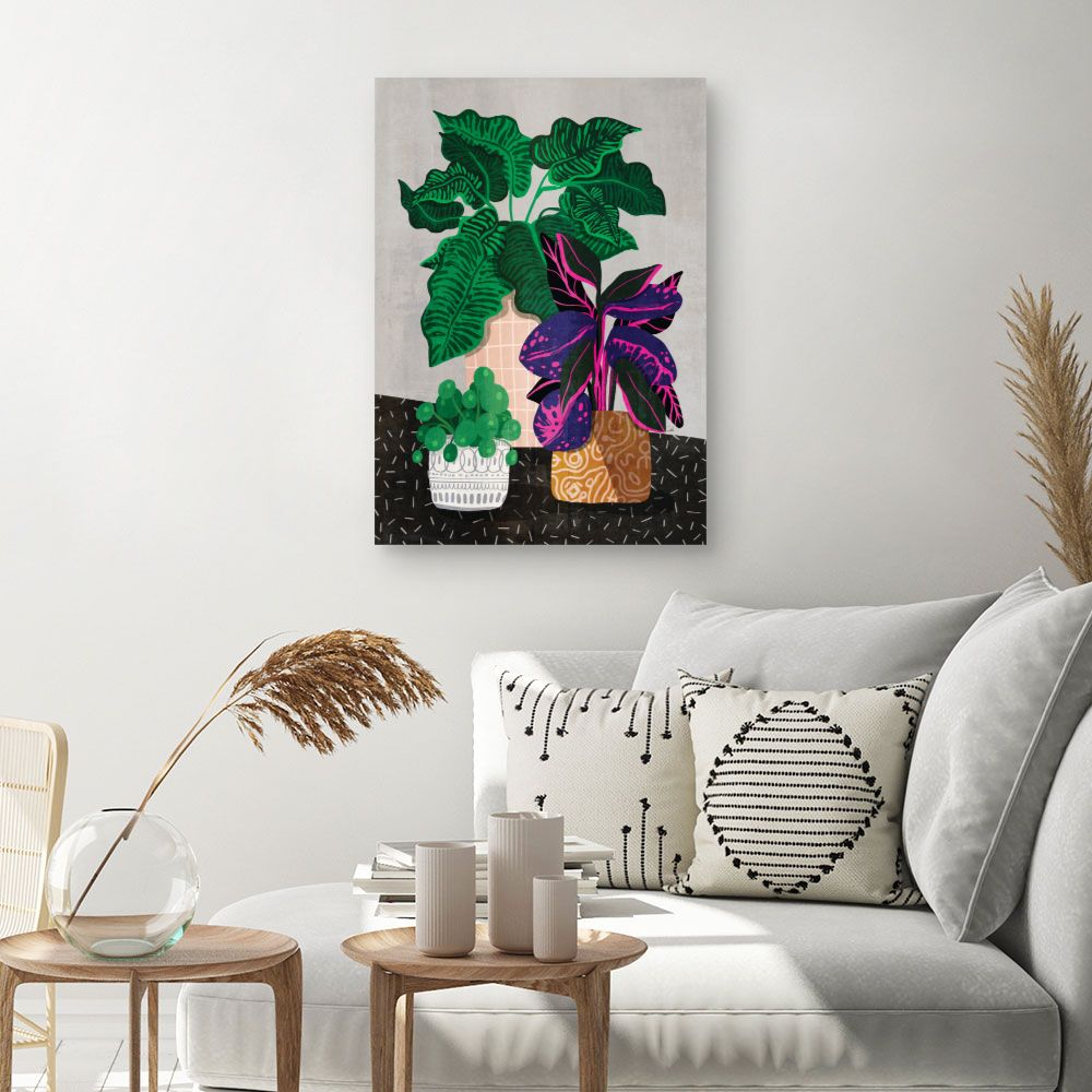 Tableau Feuillage exotique vibrant