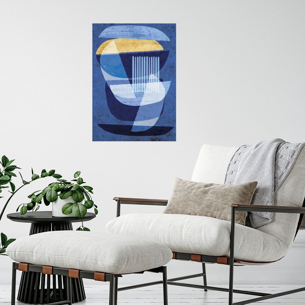 Affiche Éclats géométriques dynamiques