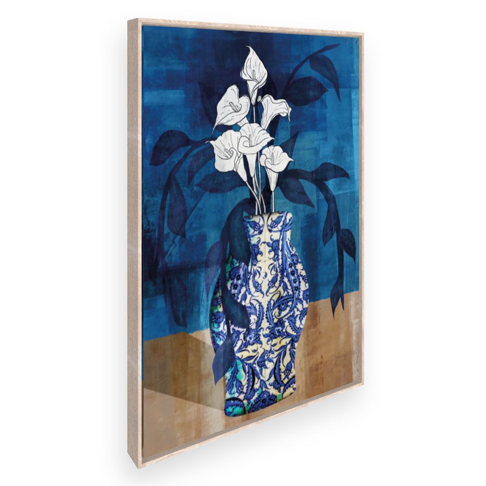 Toile Fleurs en vase