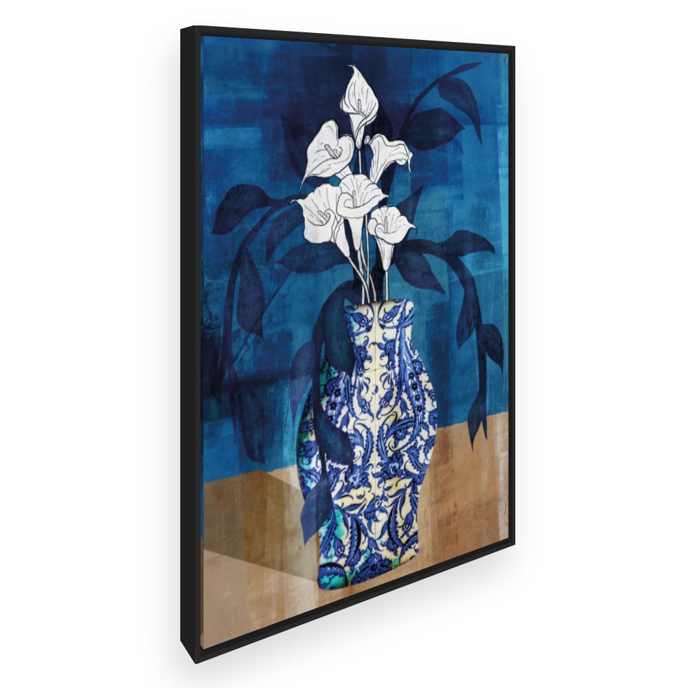 Toile Fleurs en vase