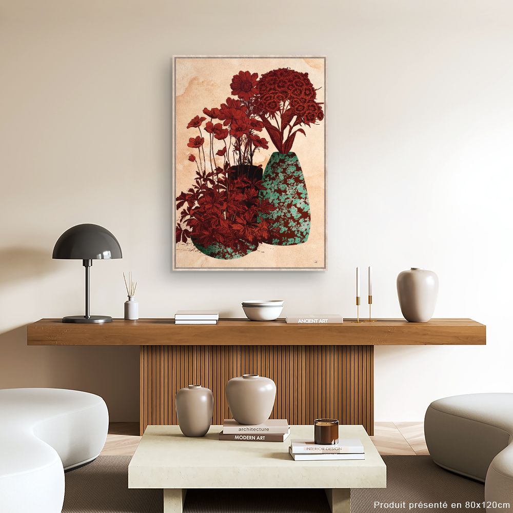 Tableau Fleurs en vases